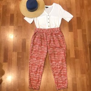 Free People high waisted crop pants